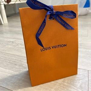 Small Louis Vuitton gift bag with ribbon